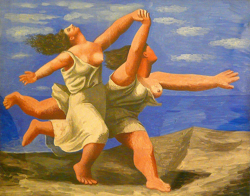 Dve žene trče na plaži (Trka) (1922) Pikasa.
Musee Picasso, Pariz.